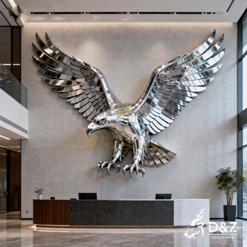 metal eagle wall sculpture