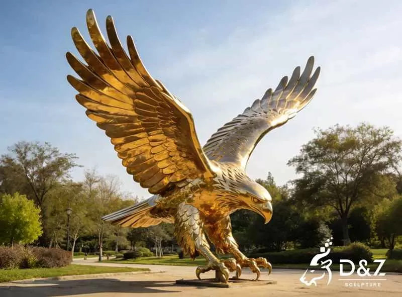 15 Large Metal Eagle Sculptures/Statues: Exploring Power and Freedom