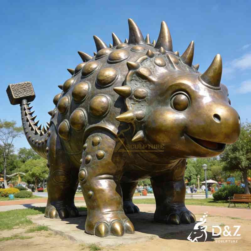 large dinosaur statue