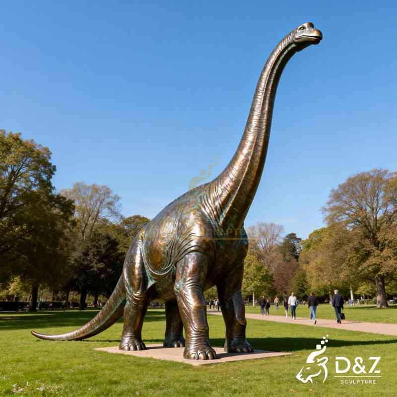 Large Bronze Brachiosaurus Statue for Jurassic Park DZJ-389