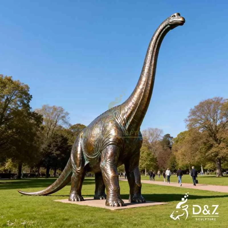 Large Bronze Brachiosaurus Statue for Jurassic Park DZJ-389