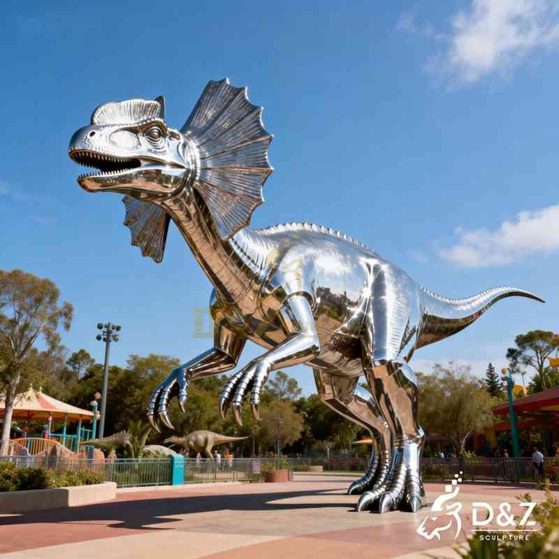 outdoor dinosaur sculpture