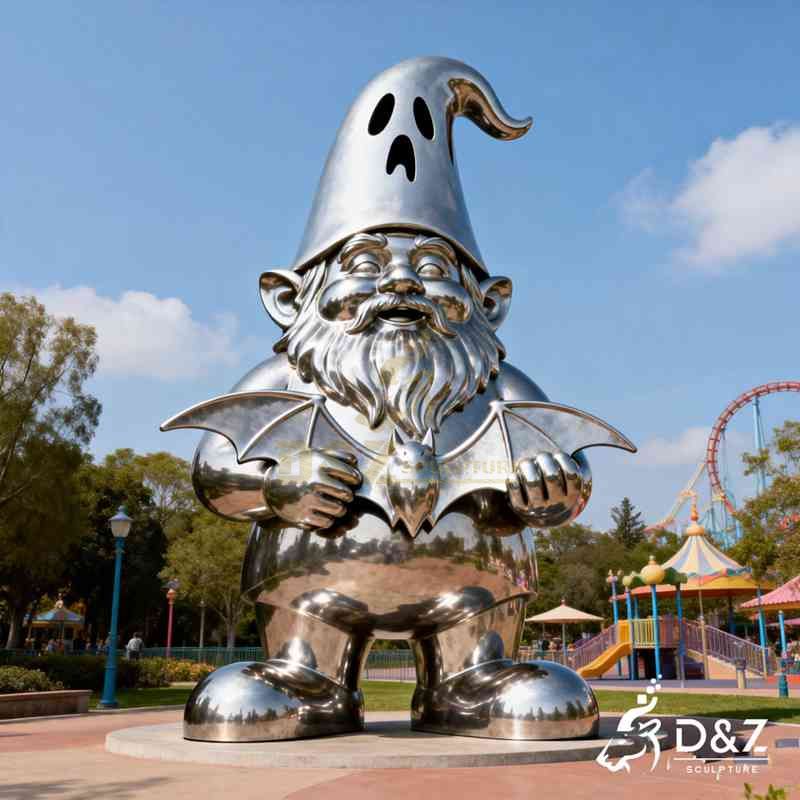 Magical Metal Ghost Elf Sculpture for Garden DZJ-389