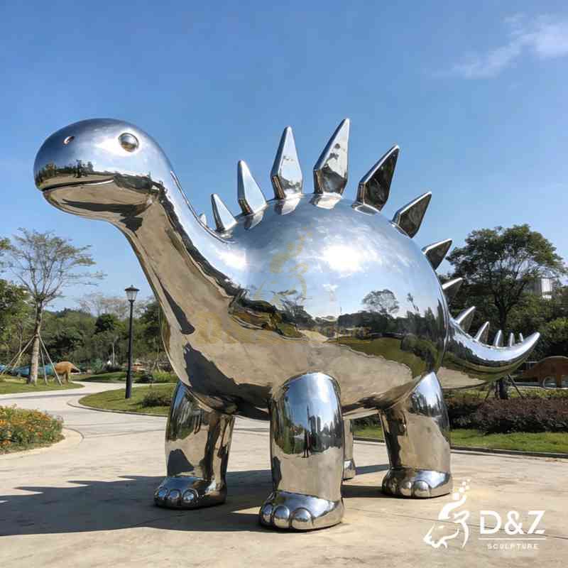 large dinosaur sculpture