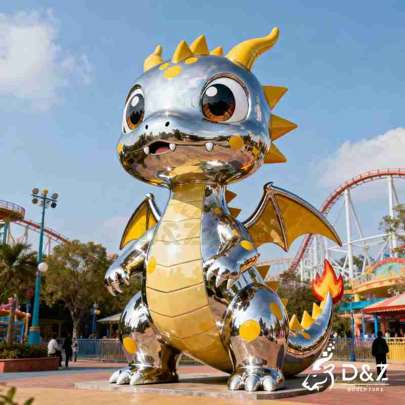 outdoor dinosaur sculpture