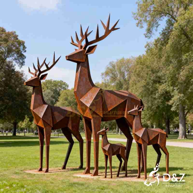 abstract deer sculpture