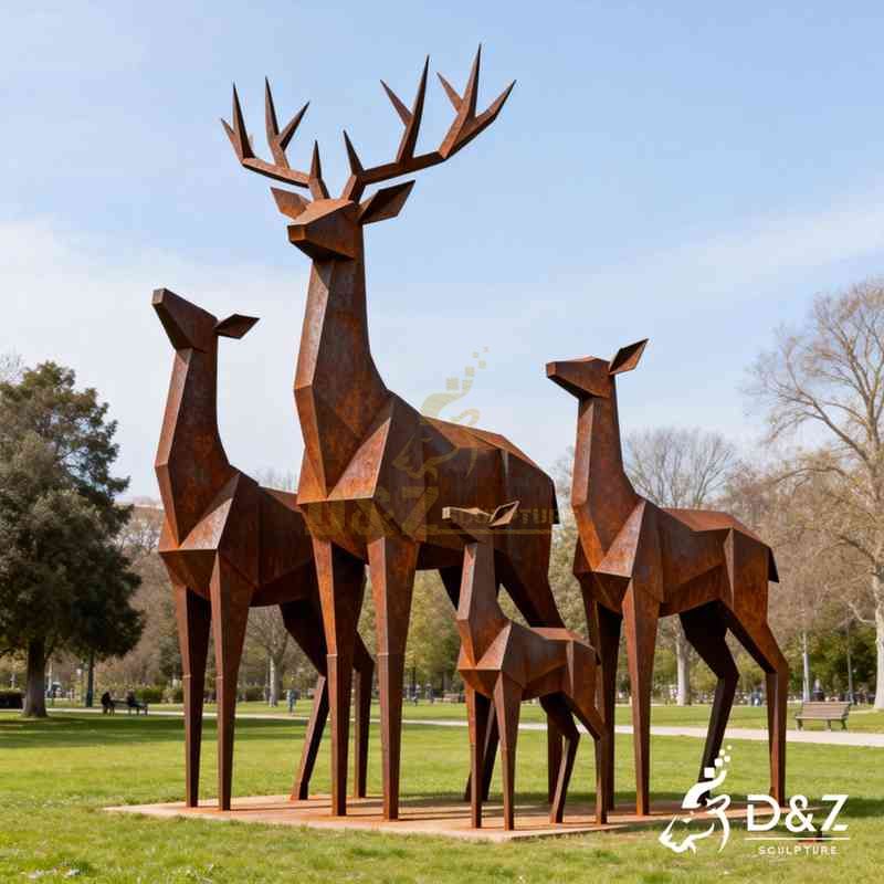 large deer sculpture
