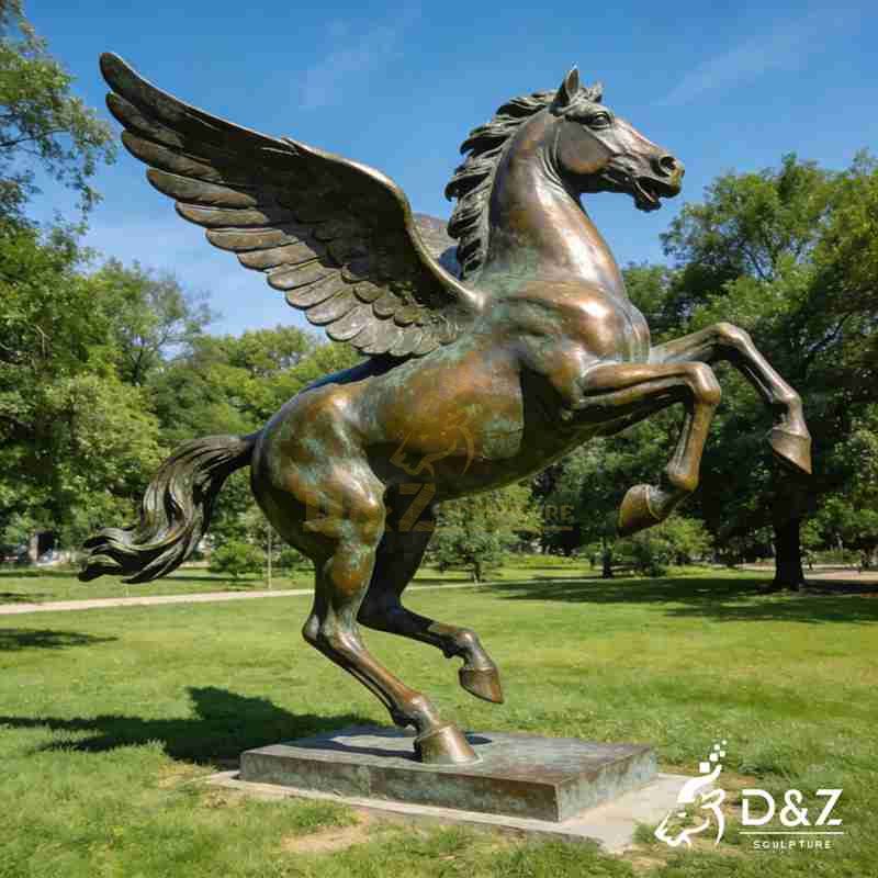large pegasus statue