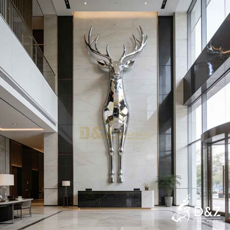 large deer sculpture