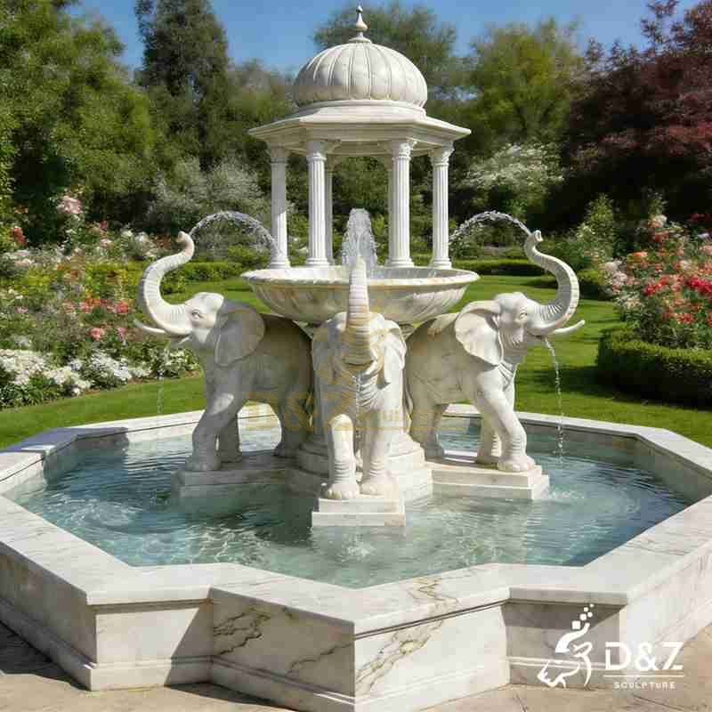 outdoor elephant fountain