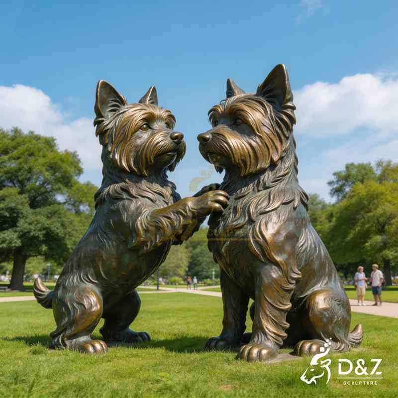 yorkshire terrier statue