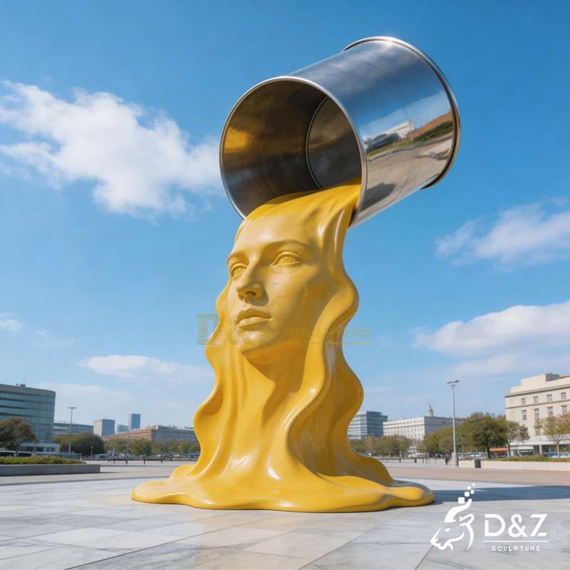 Large Modern Abstract Metal Face Art Sculpture DZJ-417