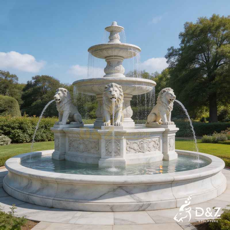 large lion fountain