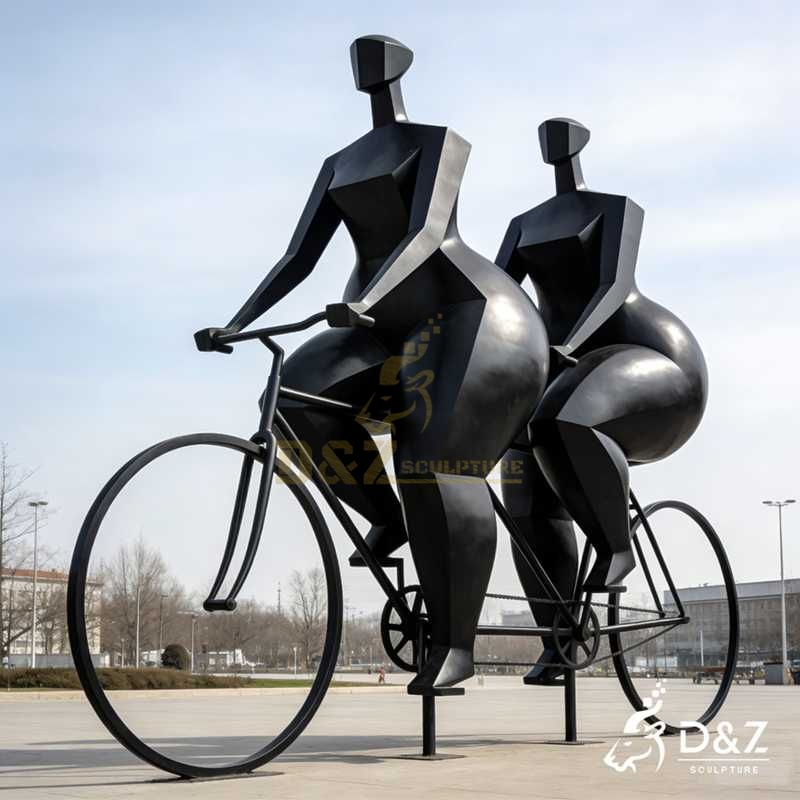 cycling art sculpture