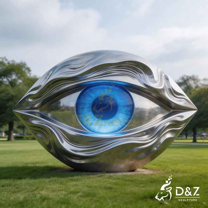 big eye sculpture