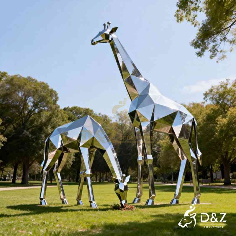 metal giraffe sculpture