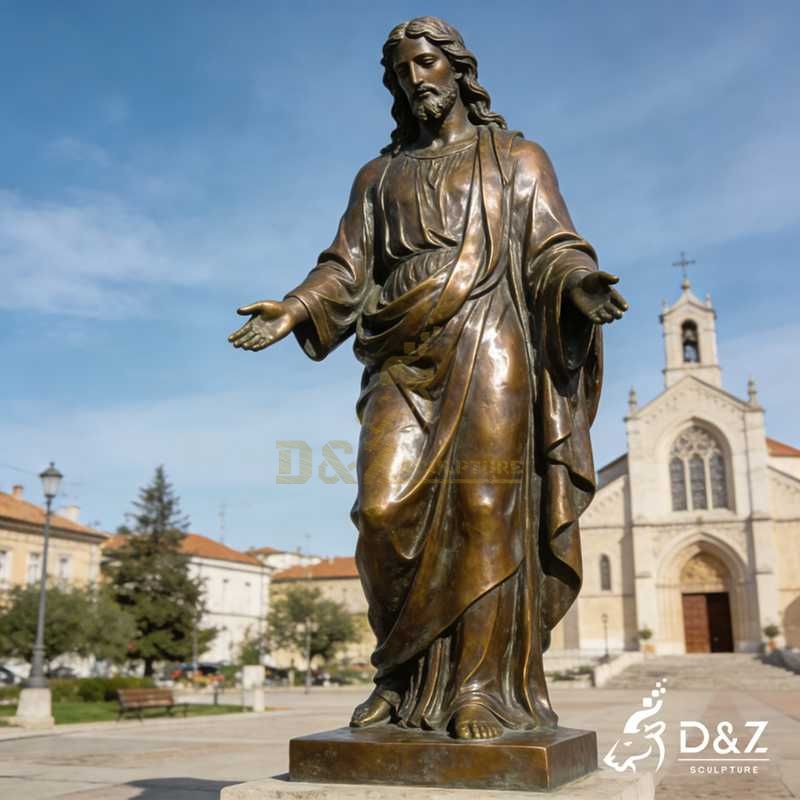 bronze jesus statue