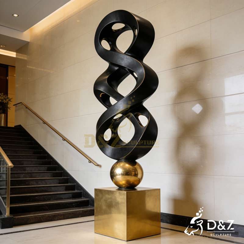 bronze abstract sculpture