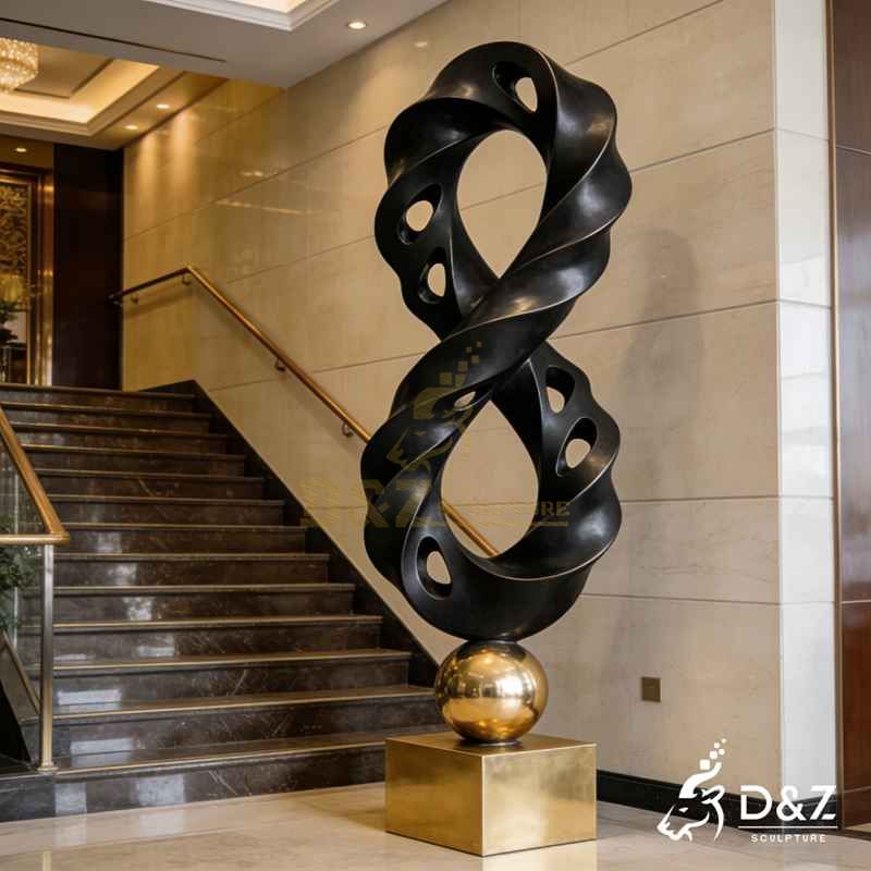 modern black sculpture