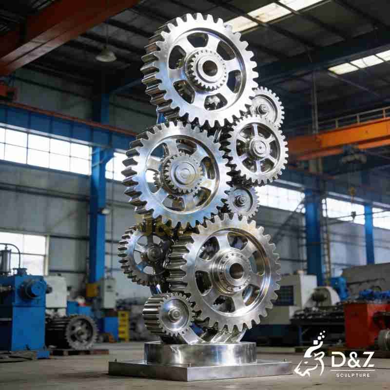 gear art sculpture