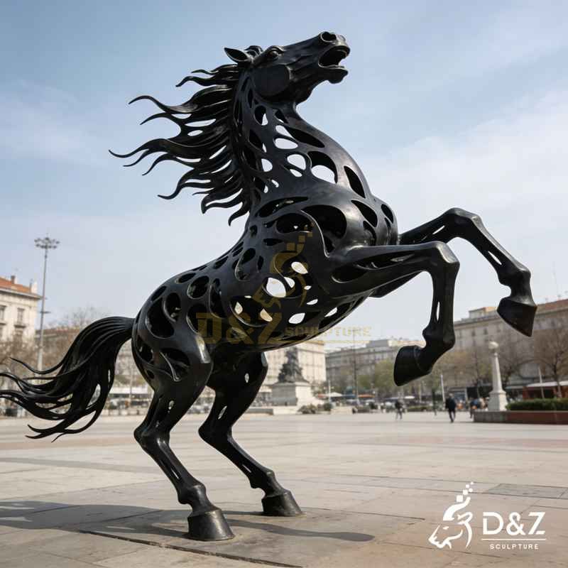 abstract horse sculpture