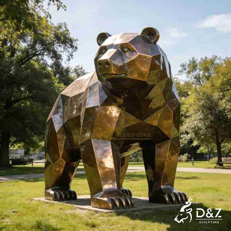 bronze bear statue