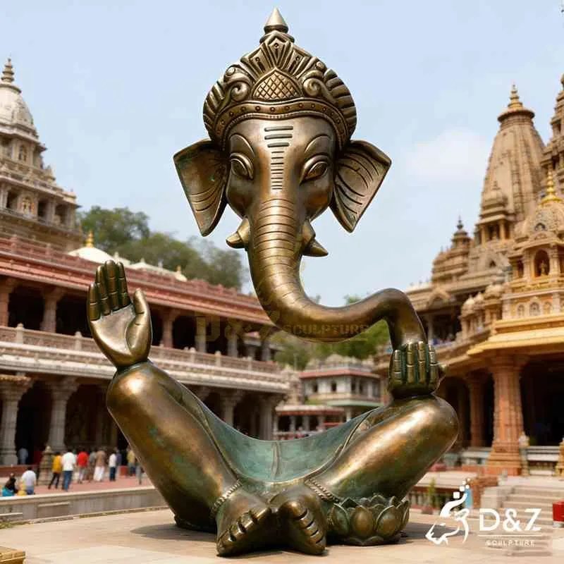 Large Outdoor Bronze Modern Ganesh Statue for Sale DZJ-458