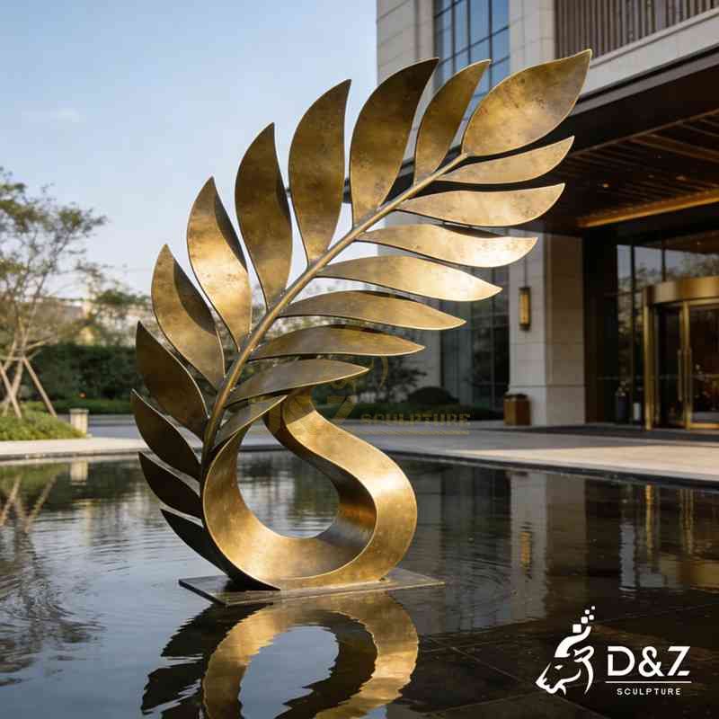 large leaf sculpture