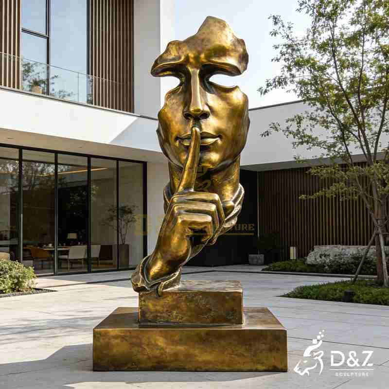 silence is golden statue3