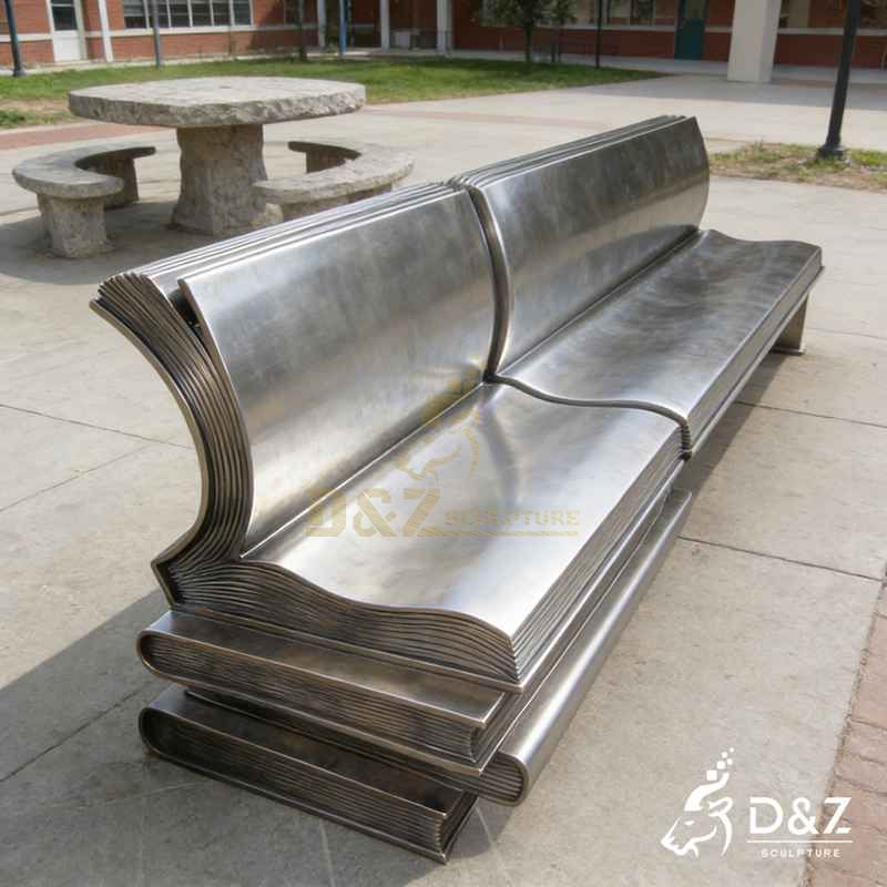 large metal bench