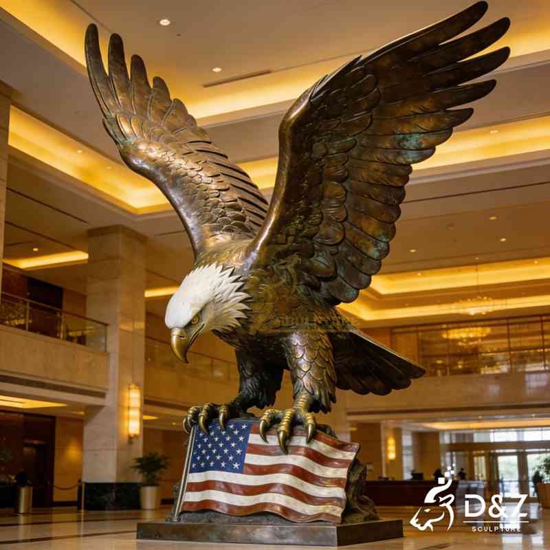 large bald eagle statue