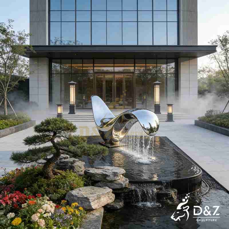 outdoor modern fountain