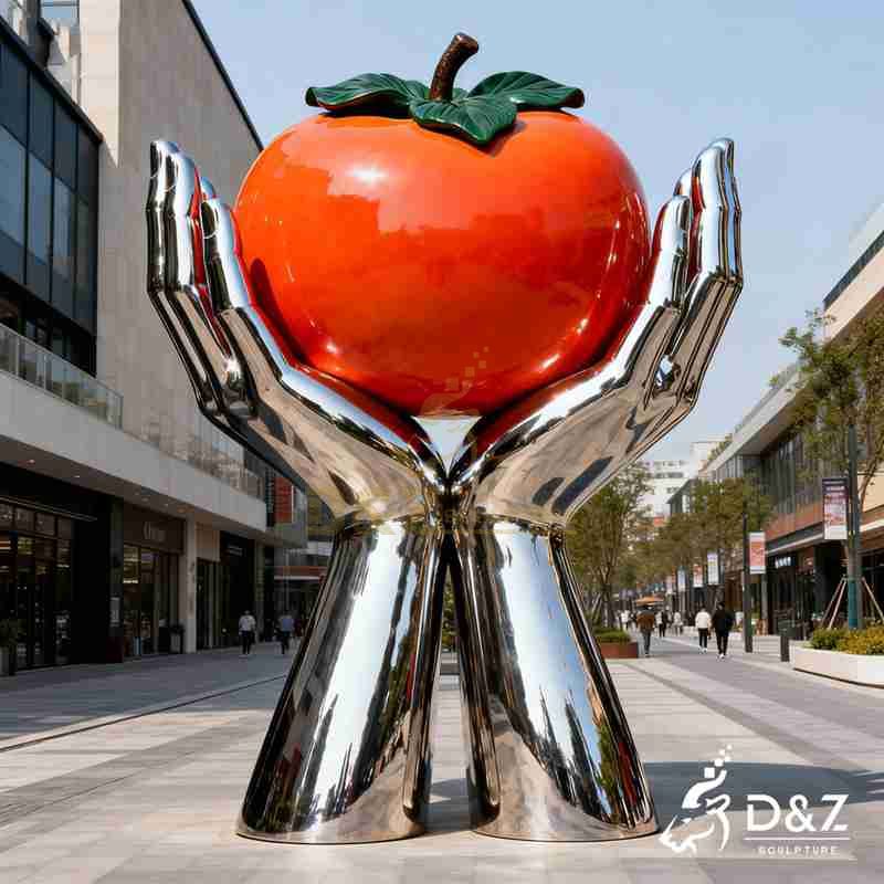 hand holding sculpture