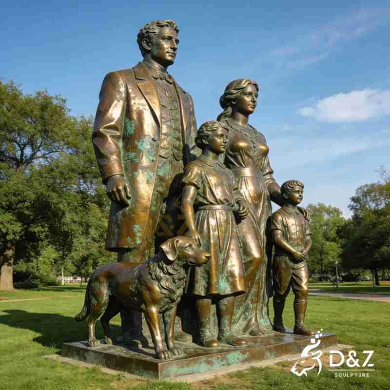 family group sculpture