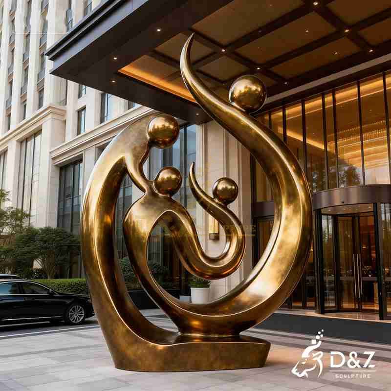 abstract family sculpture