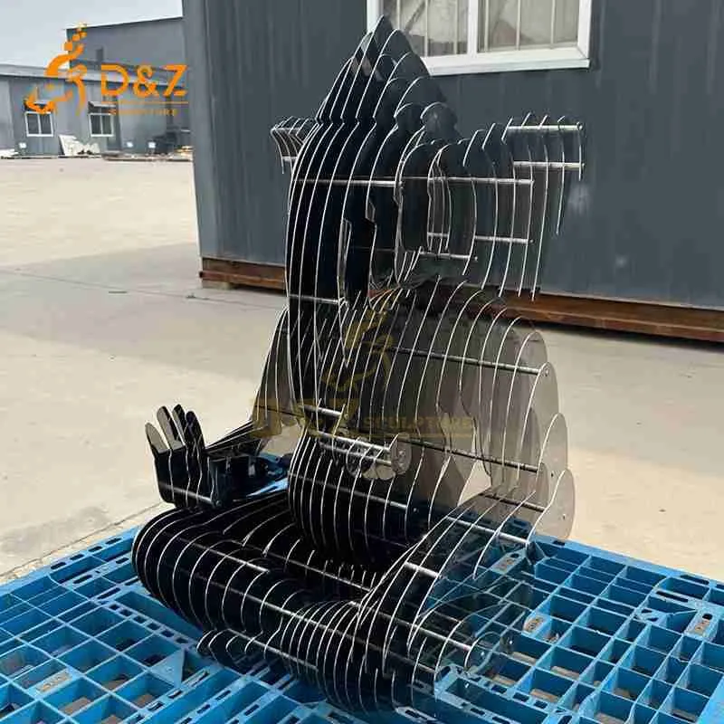 Abstract Sliced Metal Modern Ganesha Sculpture for Sale DZJ-511