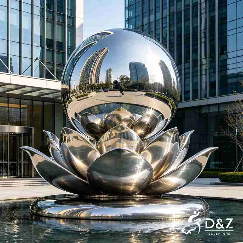 lotus flower sculpture