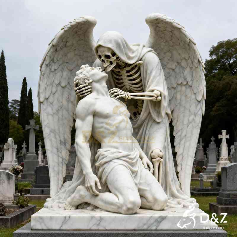 kiss of death marble statue