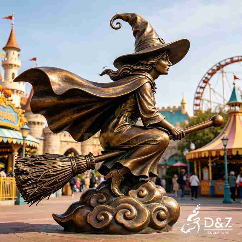 outdoor witch statue