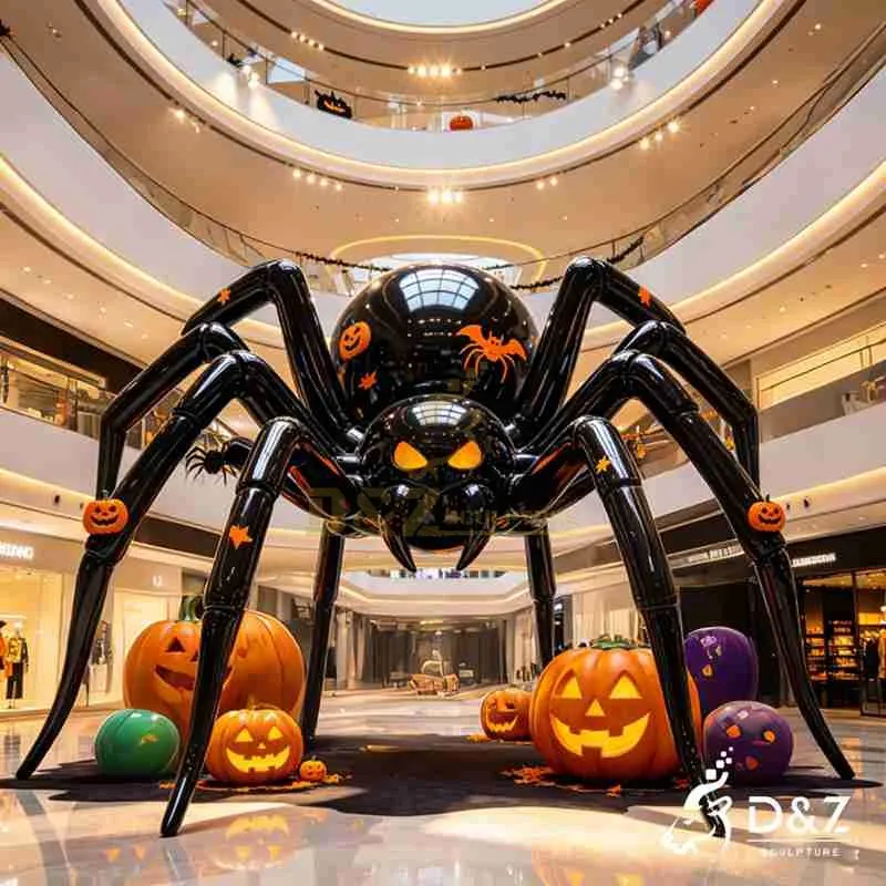 Large Metal Spider Art Sculpture for Halloween DZJ-533