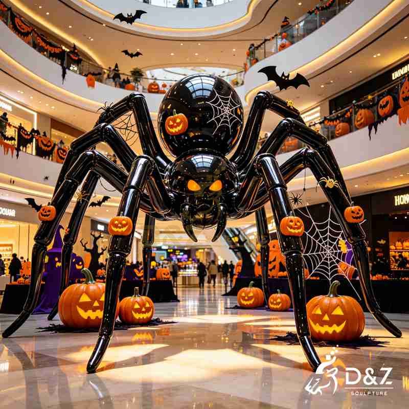 metal spider sculpture