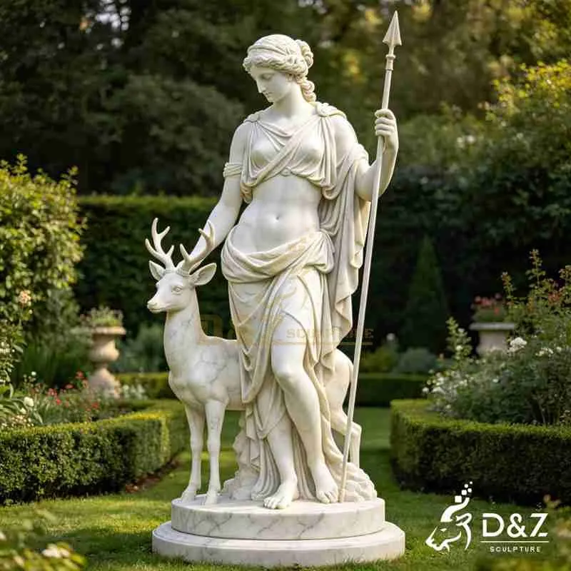 Marble Greek Goddess Artemis Garden Statue for Sale DZJ-534
