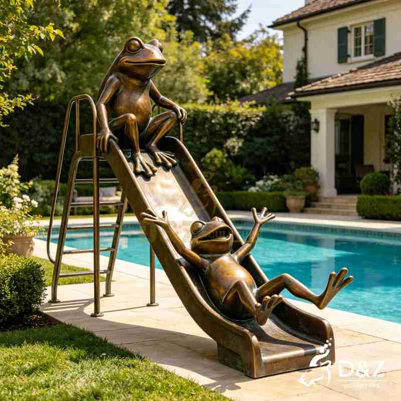 large frog garden sculpture