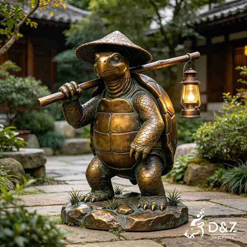 large turtle statue