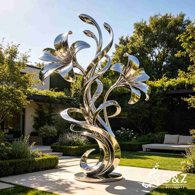 abstract flower sculpture