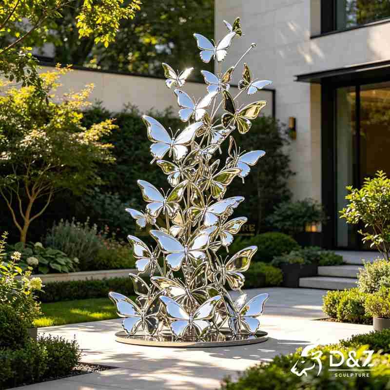 outdoor butterfly sculpture
