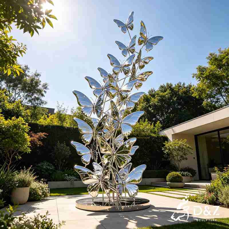 large butterfly sculpture