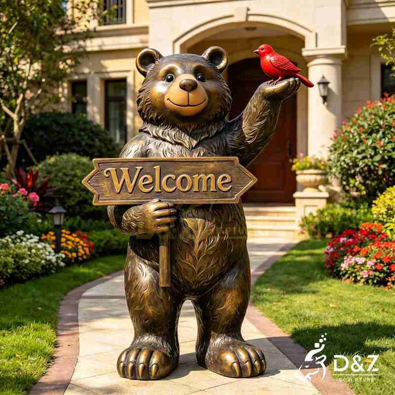bear garden statue