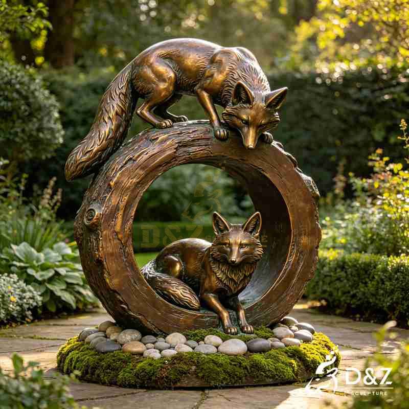 large fox statue