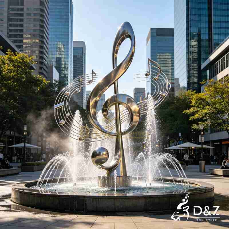 musical note fountain